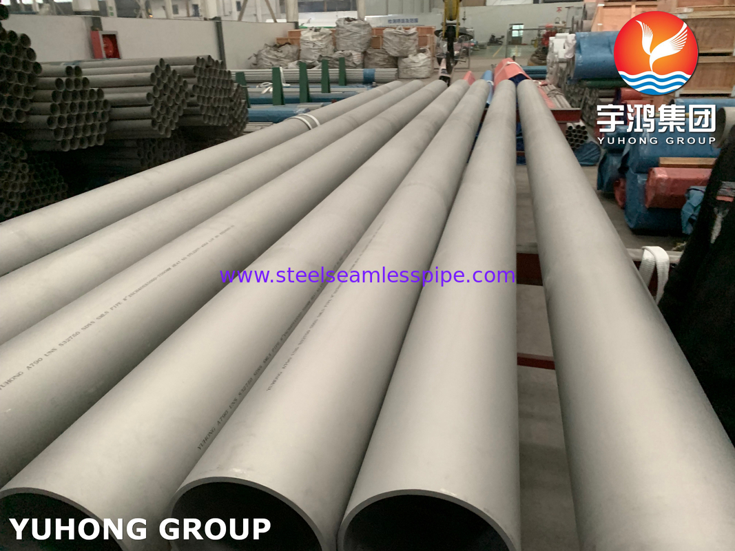 ASTM A790 UNS S32750, 1.4410 Super Duplex Stainless Steel Seamless Pipe untuk Pengolahan Air Limbah