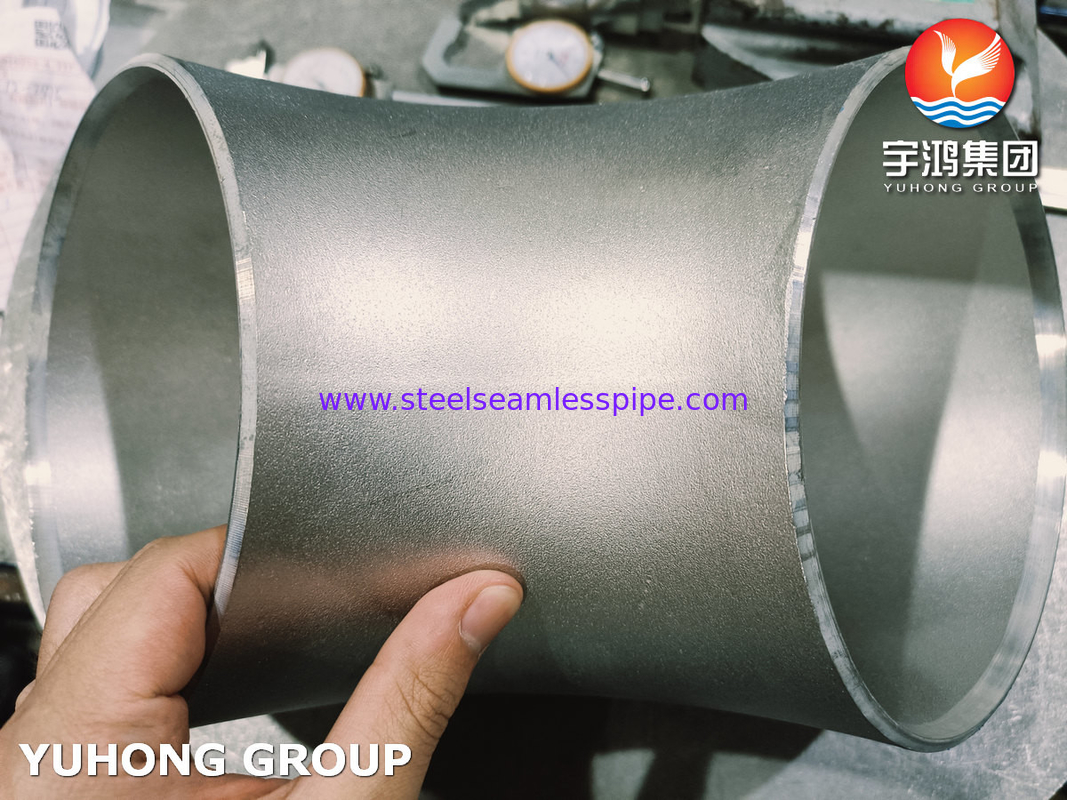 EN10253-4 1.4404 WP316L Fittings pipa stainless steel siku untuk pabrik pengolahan air