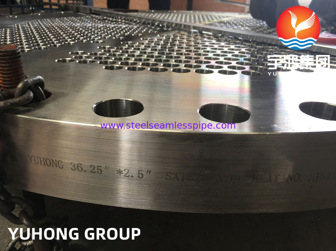 ASME SA182 F316L, 1.4404 Lapisan tabung tempa dari stainless steel untuk penukar panas