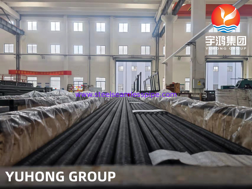 Asme Sa179 Steel Karbon Seamless Fined Tube Embedded Type Untuk pendingin udara