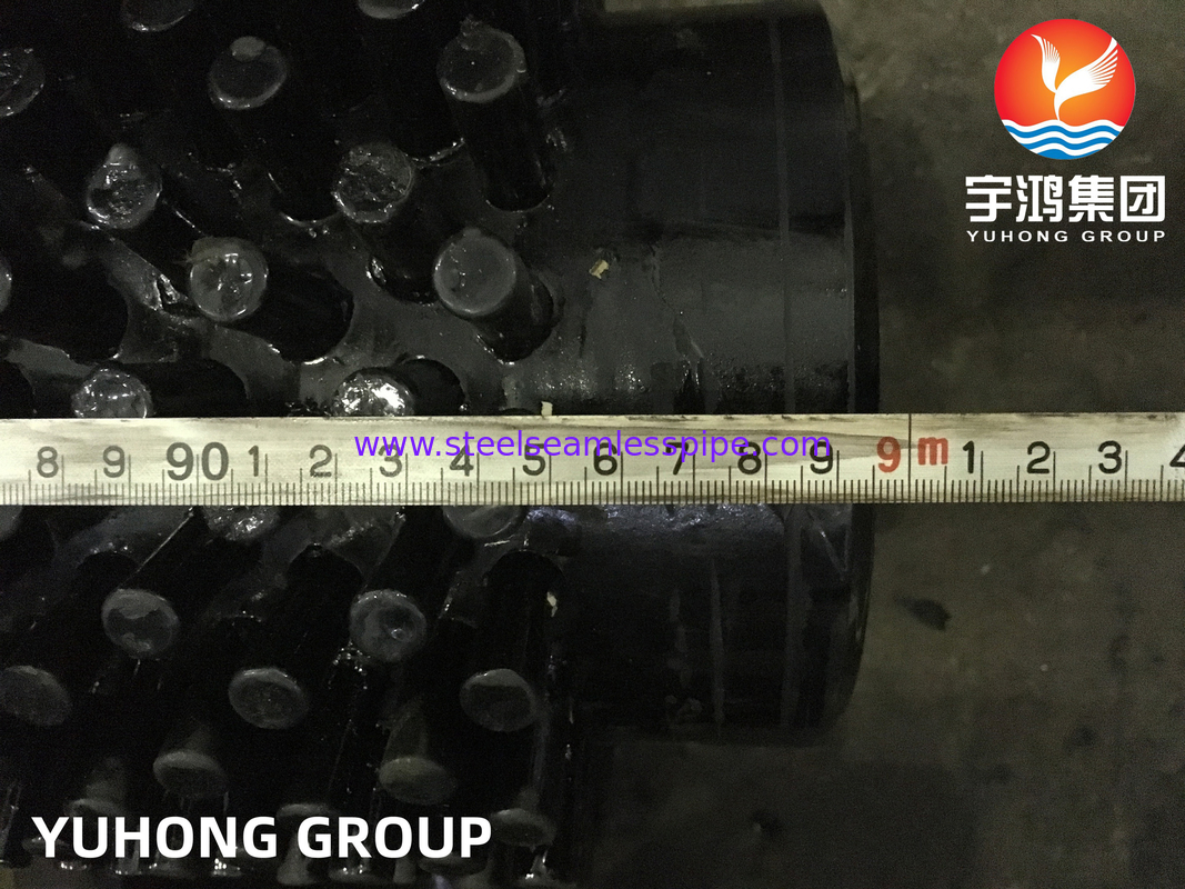 ASTM A335 P9 SS 410 Stud Fin Studded Fin Tube untuk Tungku Reformasi Uap