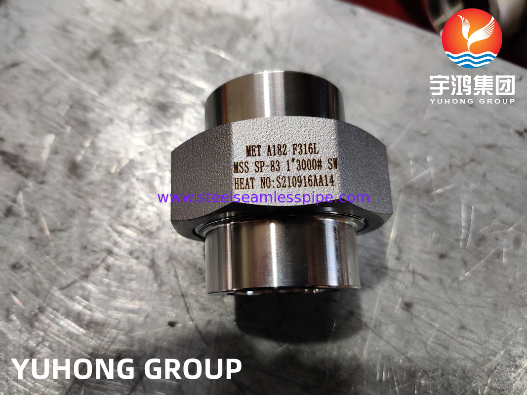 ASTM A182 F316L UNION M33 SP-83 Fittings Socket Weld Untuk Aplikasi Tugas Berat
