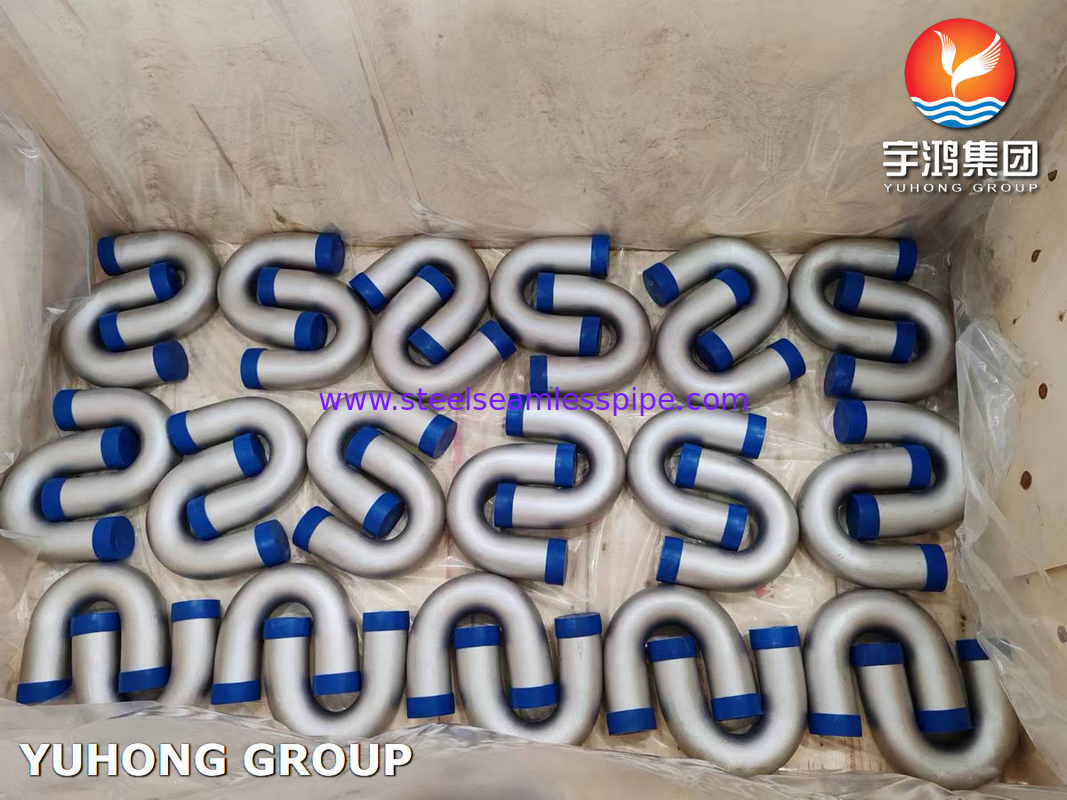 ASME SA213 TP316L 1.4404 Stainless Steel U Bend Tube Untuk Pemanas Api