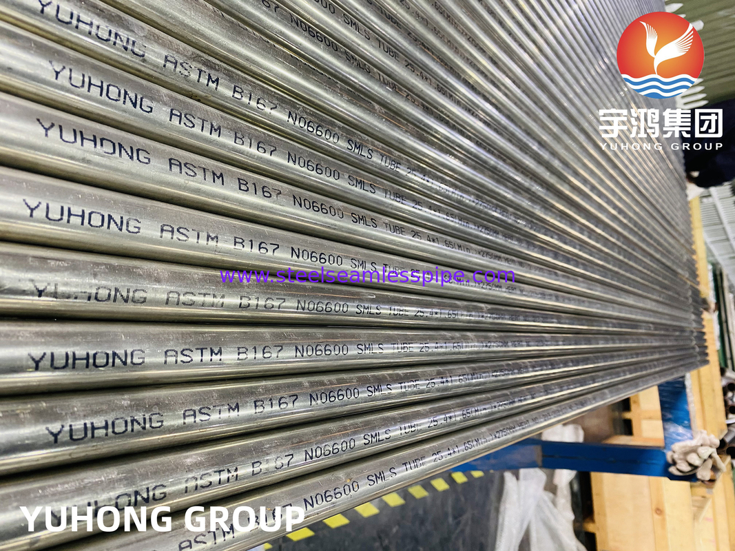 ASME SB167 Inconel 600 Seamless Tube Chloride SCC Resistant untuk Reaktor Hidrogenasi