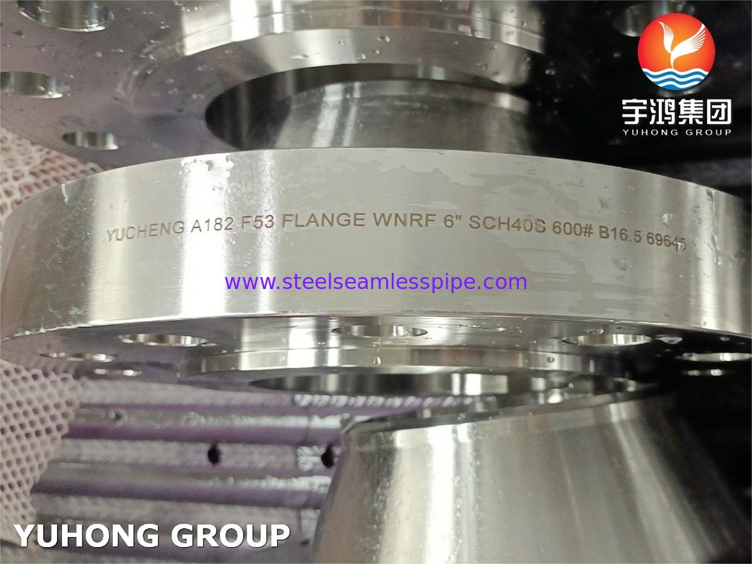 ASTM A182 F53, UNS S32750, 1.4410 Leher Las Baja Tahan Karat Super Dupleks Flange RF B16.5