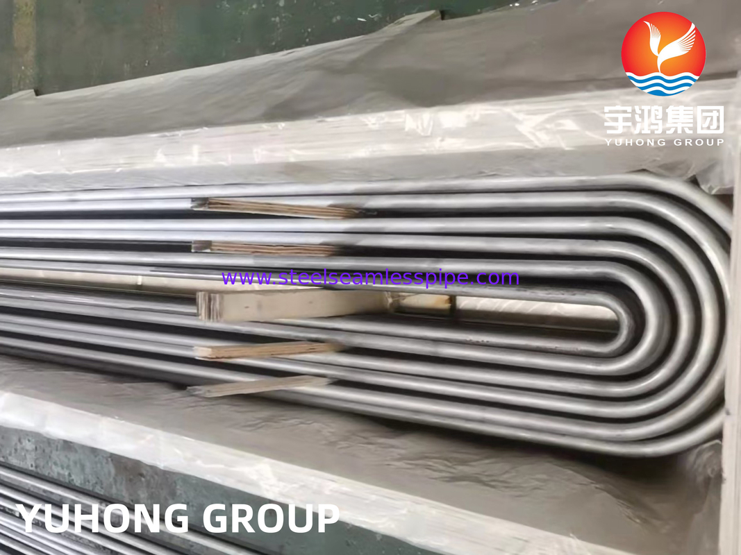 ASME SA213 TP347 TP347H Stainless Steel U Bend Tube ET/HT untuk Heat Exchanger Tube