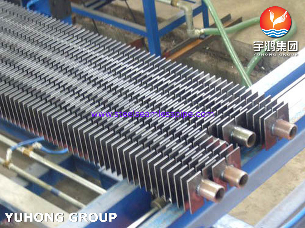 Tipe H Fin Tube Stainless Steel Square Fined Tube Untuk Economizer