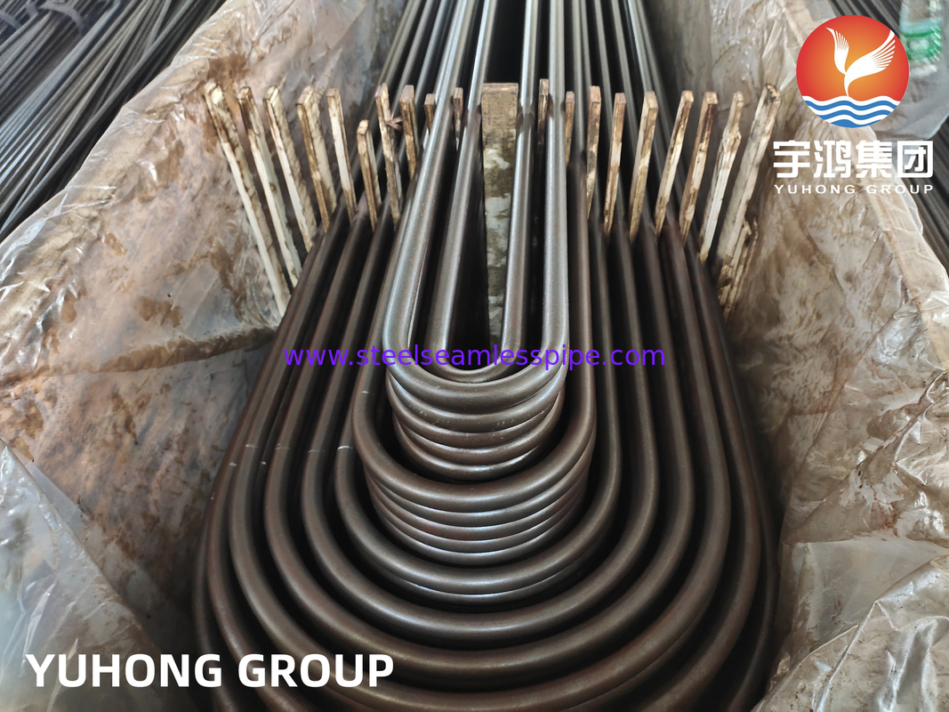 ASTM A179 Steel Karbon Seamless U Bend Tube Untuk Tubular Heat Exchanger Condenser