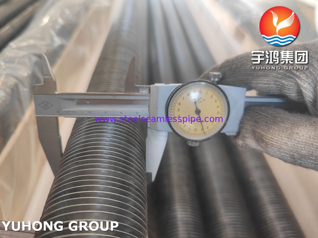 Tipe L Fenned Tube A179 Aluminium 1060 Untuk Air Cooling Heat Exchanger