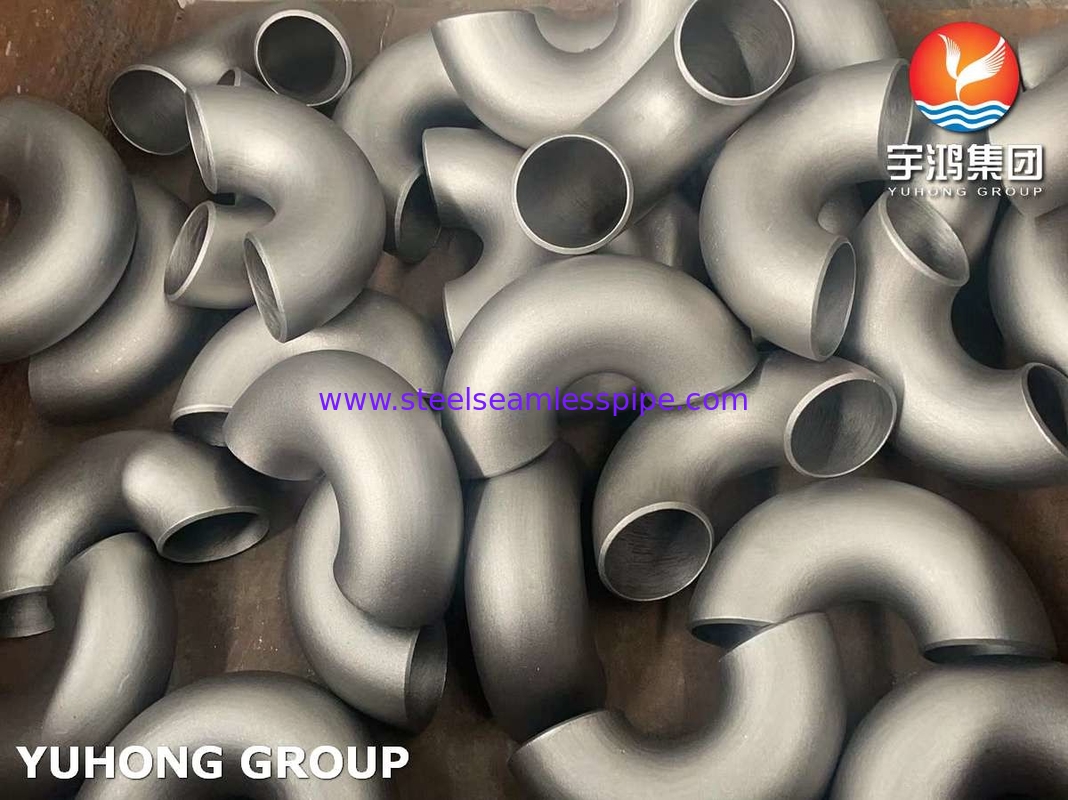 Pasang Buttweld Stainless / Duplex Steel 180 derajat Kembali siku ASME B16.9