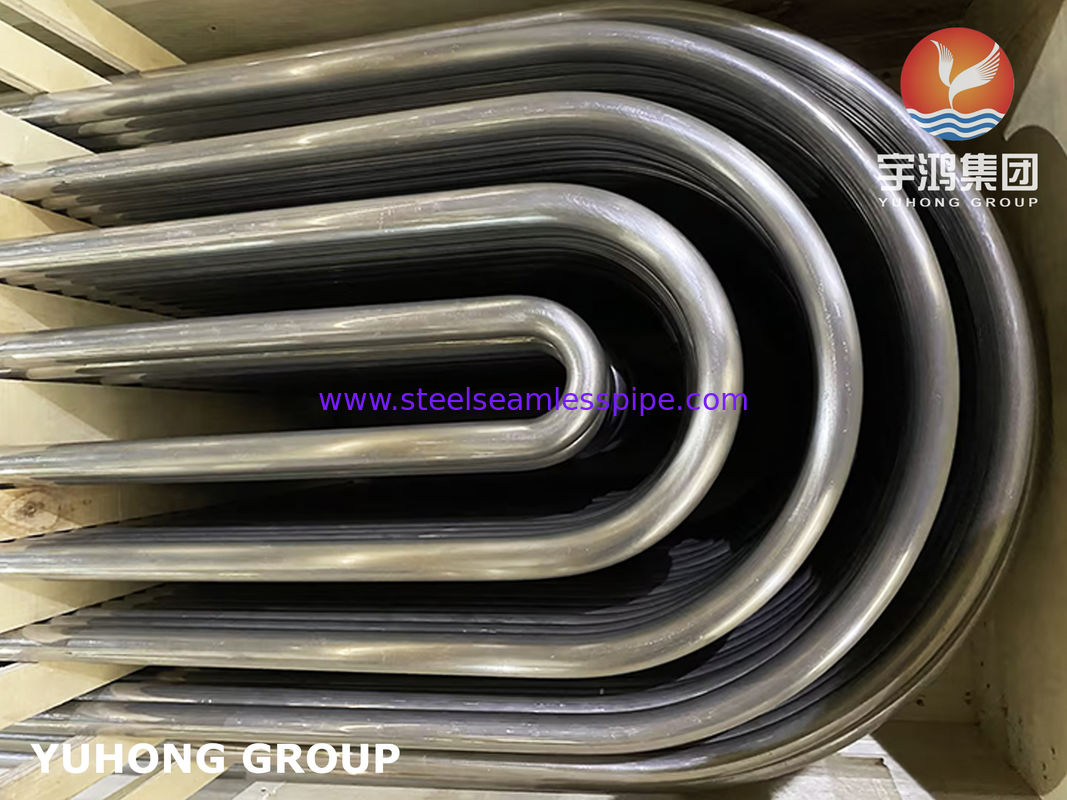 Monel 400 UNS N04400 U Bend Tube ASME SB163 Tabung Paduan Nikel Mulus