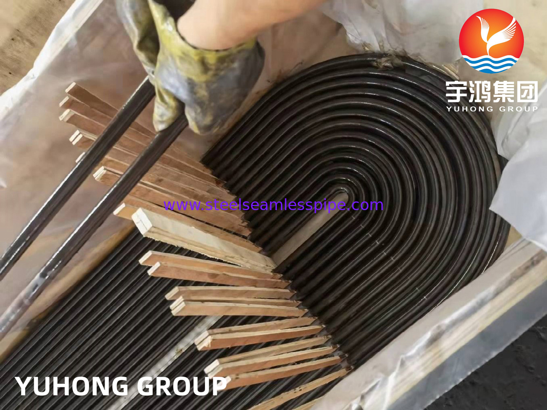Karbon Steel U Bend Tube, ASME SA179, Full Killed, Nace MR-0175, untuk aplikasi penukar panas