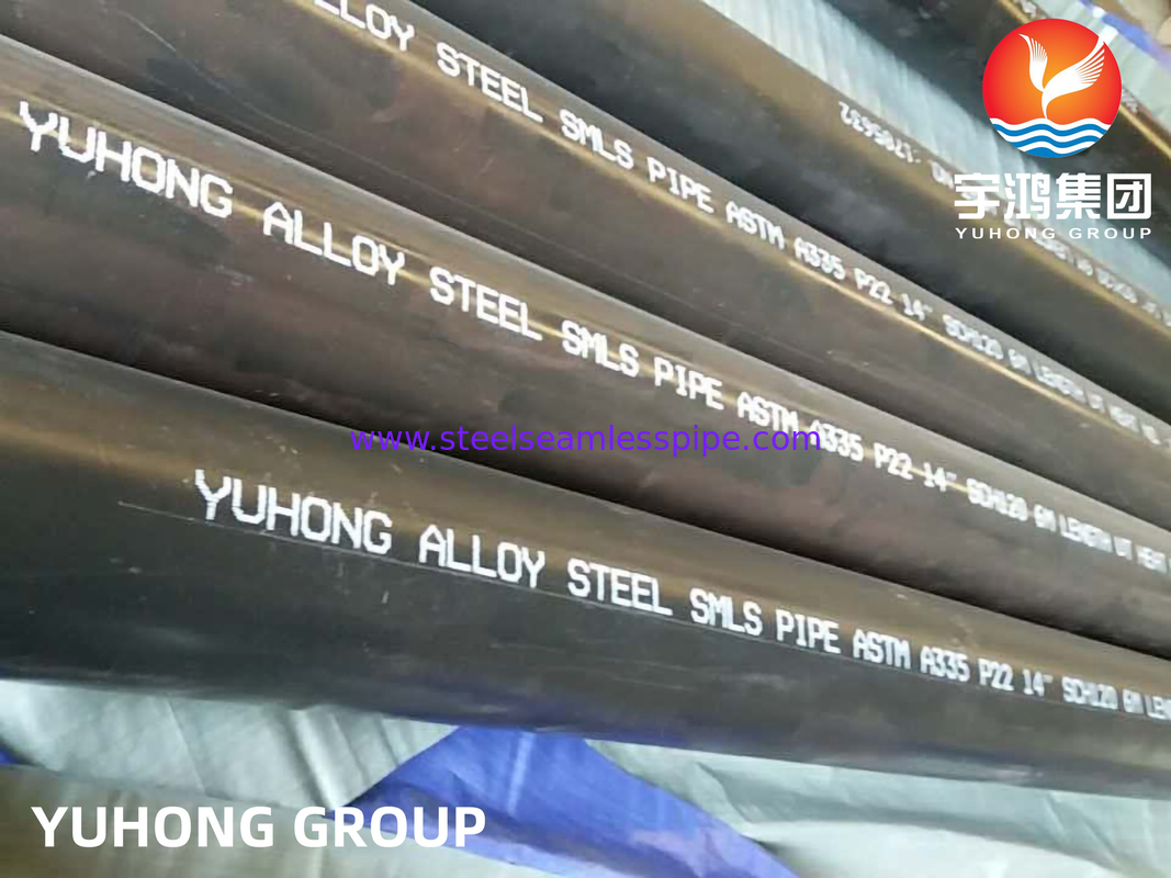 ASTM A335 P22 2-1/4Cr Stainless Seamless Pipe untuk Pembangkit Listrik/Boiler/Energi Nuklir