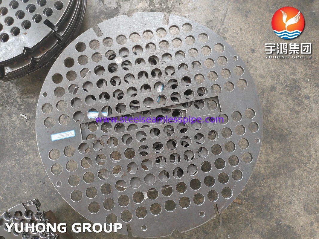 ASME SA516 Gr.70 Plat Baffle Baja Boiler Dan Plat Dukungan Kapal Tekanan
