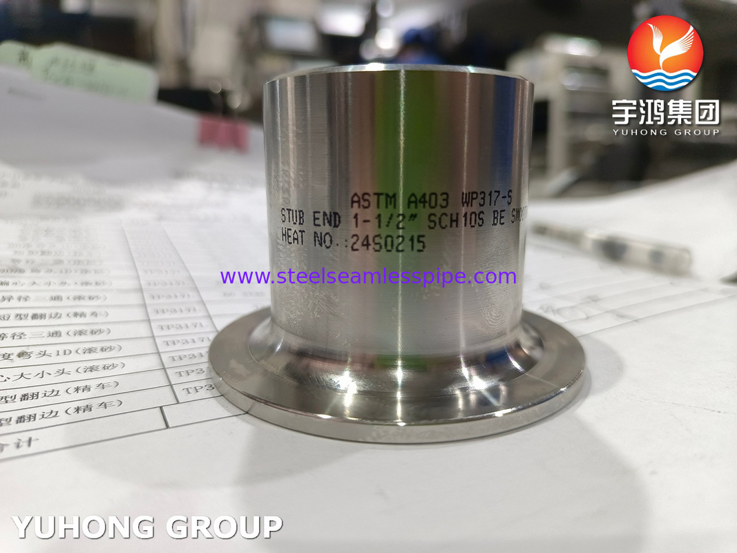 Fitting ASTM A403 WP317-S dari baja tahan karat untuk ketahanan korosi dan suhu tinggi