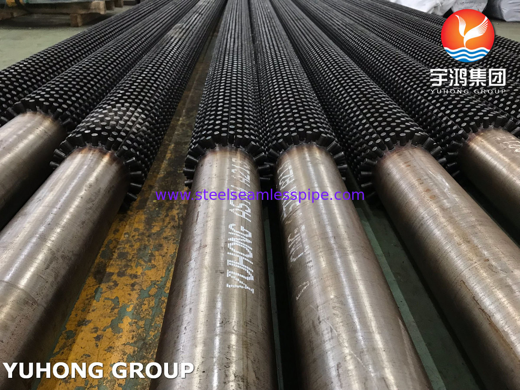 ASTM A213 T9 Alloy Steel Studded Fin Pipe, 13Cr Stud untuk pembangkit listrik