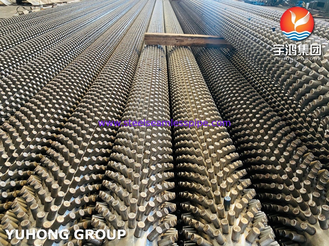 ASTM A213 Kelas T9 Baja Alloy Tube Seamless Tubed Fin Tube Untuk Tungku Uap