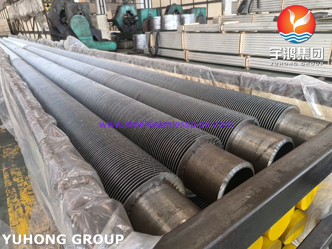 HFW Solid Plain Fined Tube, ASTM A335 P22 Alloy Steel Seamless Pipe Untuk Boiler