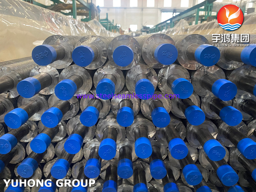 ASTM A179 Karbon Steel Seamless Tube Aluminium Fin G Type Fin Tube untuk Air Cooler