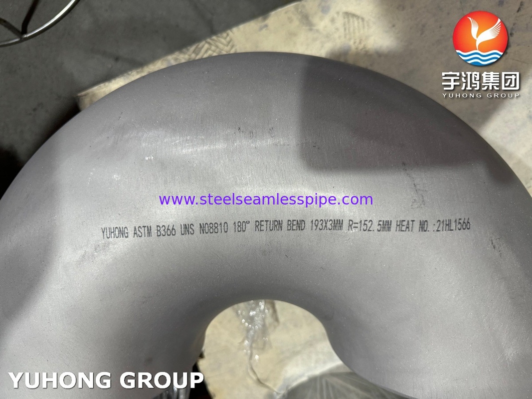 Fittings stainless steel 180° Return Bend ASTM B366 INCONEL ALLOY Fittings N08810 800H