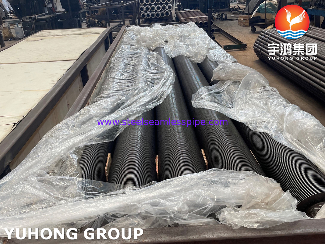 ASME SA106 GRADE B Steel Carbon Seamless Fin Pipe HFW Tipe untuk Fire Heater