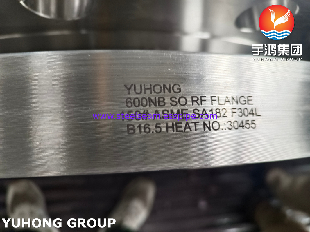 ASME SA182 F304L Stainless Steel Forged Flange Slip On So RF B16.5