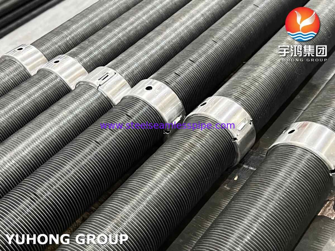 ASTM A179 Karbon Steel Fin Tube Aluminium G Fin Type Untuk Menara Pendingin Kering
