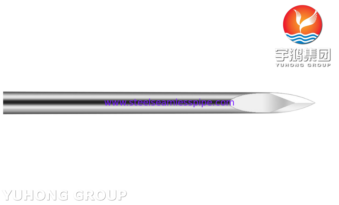 28G 0.36*23.5MM, SUS304 Blood Lancet, Medical Needle Tube Untuk Pengumpulan Darah ISO9626