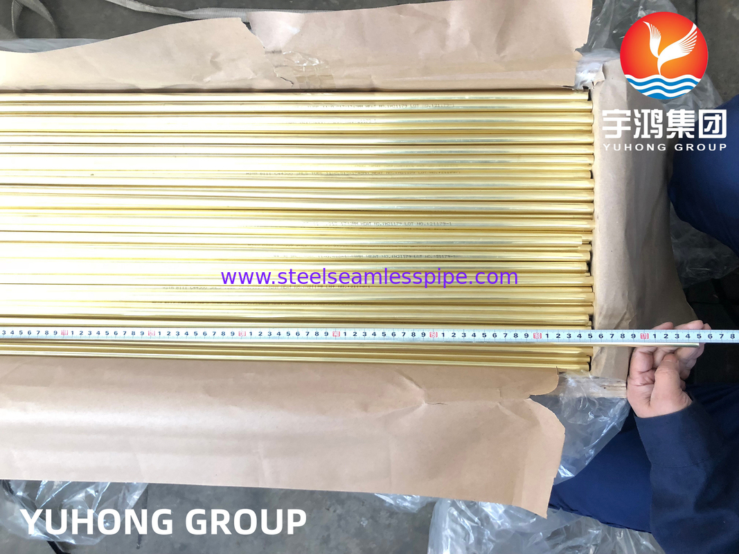 Tembaga Alloy Seamless Tube Admiralty Brass Tube B111 C44300 C70600 C71500 C12200 Pendingin, Air Cooler, Generasi Daya, Aplikasi Kapal Tekanan