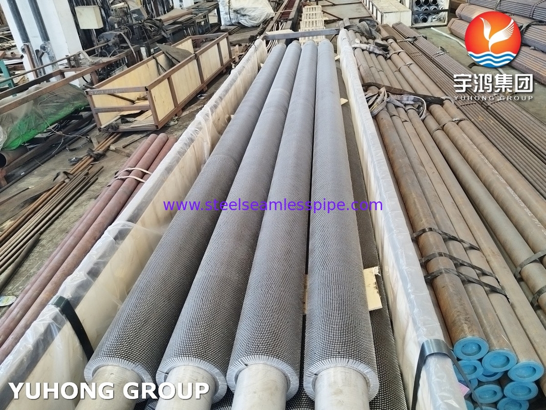ASTM A312 TP304H Serrated Fin Tube Untuk Pertukaran Panas Dan Pendinginan Reaktor
