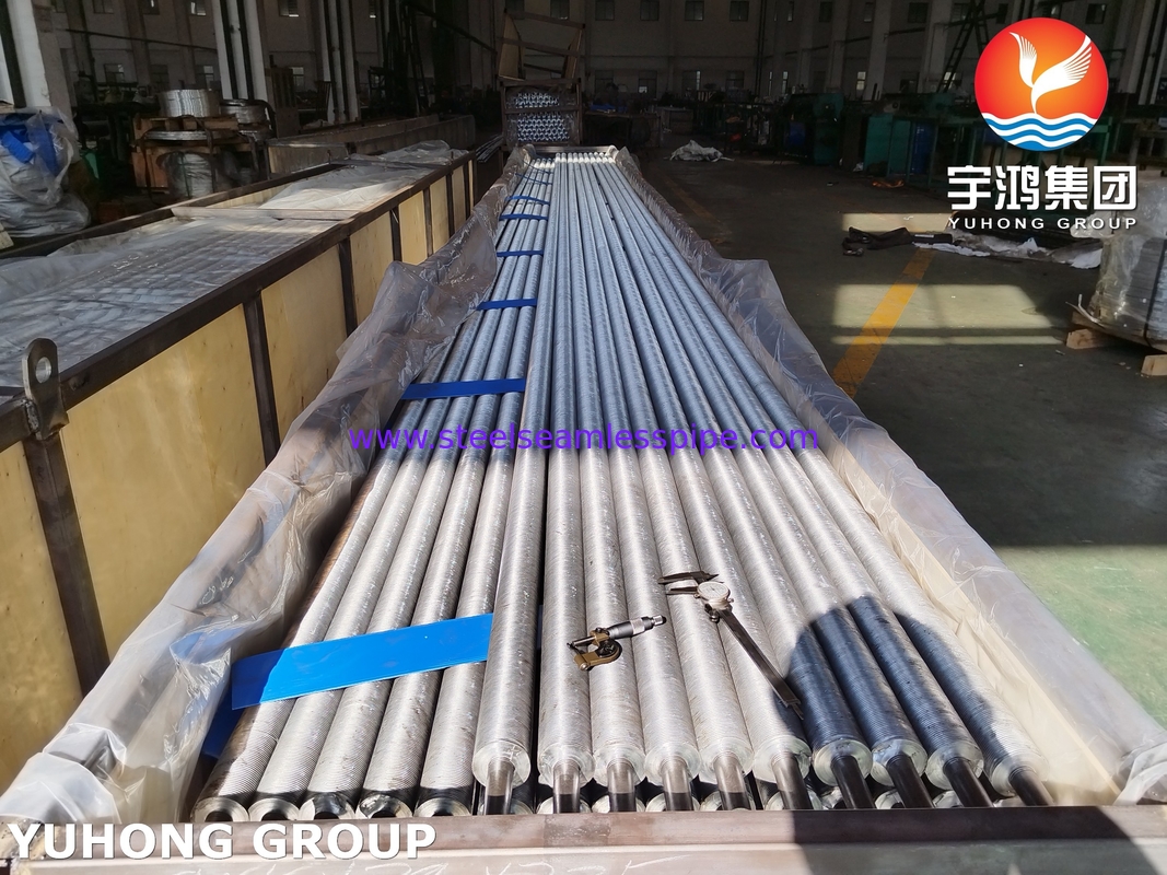 ASTM A213 T5 Tabung Fin Tipe G Tertanam Untuk Evaporator Kondensator