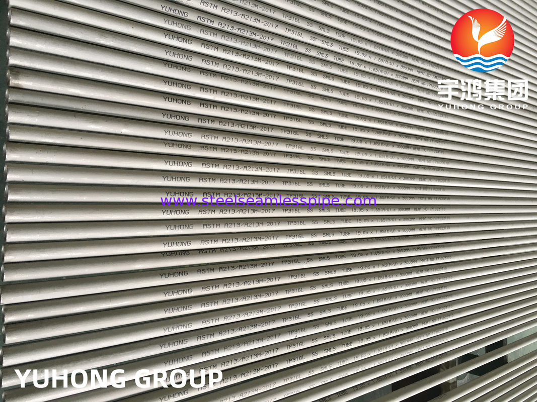 ASTM A213 TP316L Stainless Steel Seamless Tube Untuk Tangki Penyimpanan Dan Rafineri