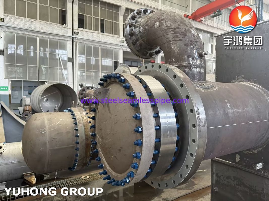 TEMA Heat Exchanger AES Type C70600 Tabung NACE untuk Hydrocracker Gas Asam