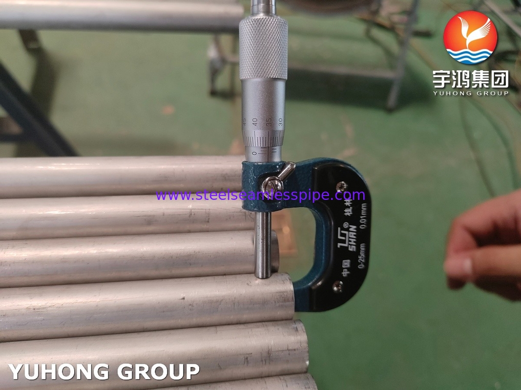 ASME SA789 / ASTM A789 S32750 Duplex Stainless Steel Seamless Tube untuk Penukar Panas, Aplikasi Kimia