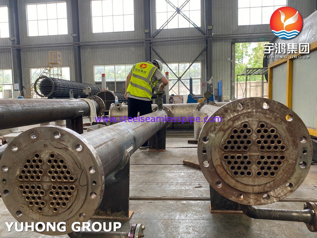 Shell And Tube Heat Exchanger dengan tabung SS31803 SA-106 Kelas B Shell ASME Bagian VIII