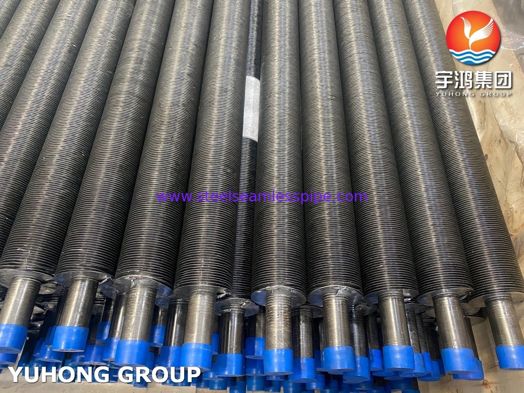 Bahan dasar tabung sirip tertanam Tabung tanpa jahitan baja karbon A192 A179 A210 Boiler Air Cooler Heat Exchanger Aplikasi