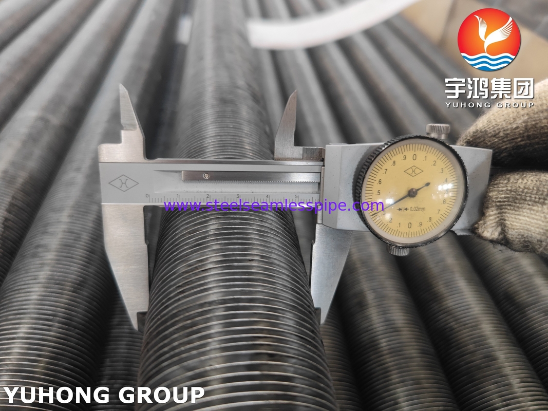 ASME SA209 TP304 Stainless Steel Embedded Fin Tube Fin Type G Dengan Aluminium 1060 Fin