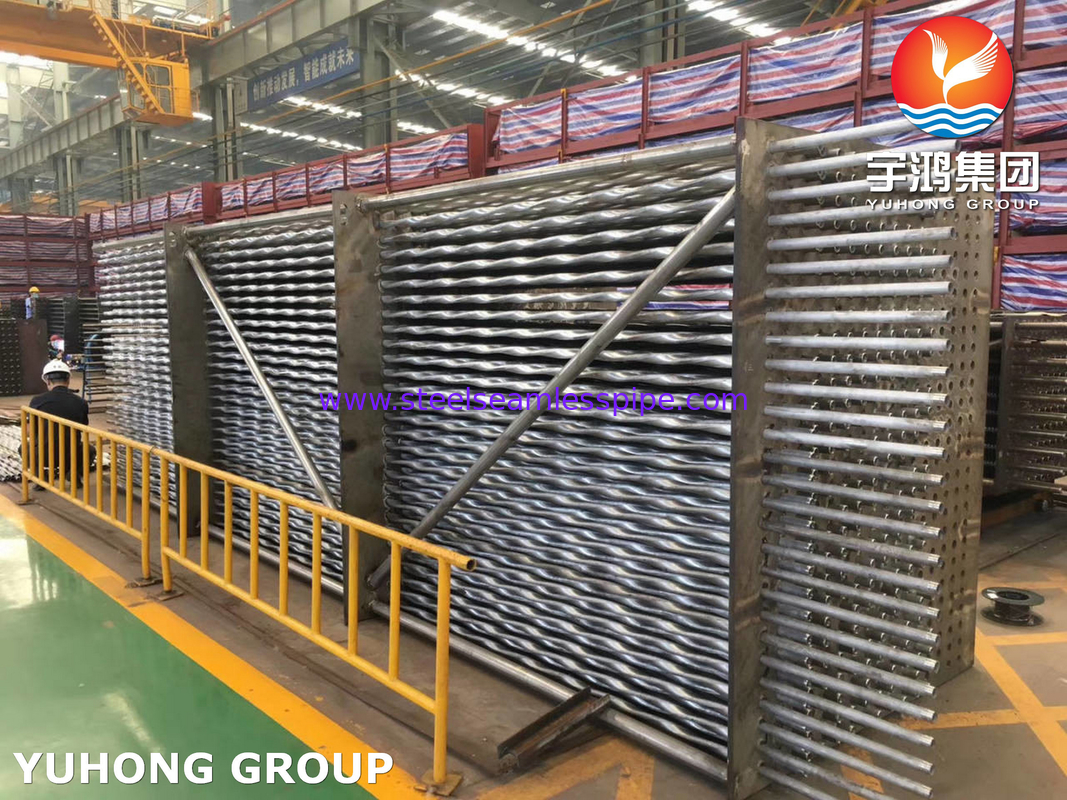 ASTM A312 TP310S tabung pipa stainless steel bergelombang untuk penukar panas