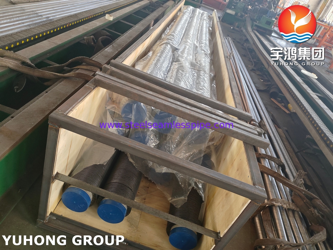 ASME SA312 TP347H Stainless Steel Seamless Pipe With SS Fin Strip Untuk Pemanas
