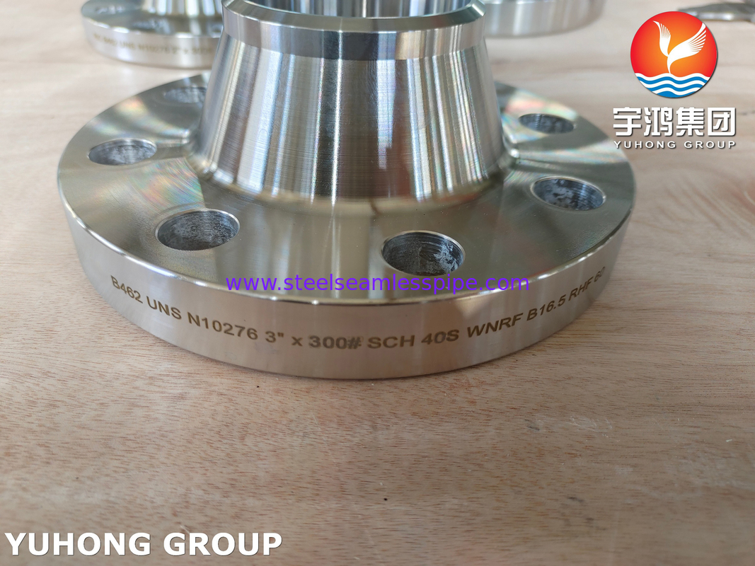 ASTM B564 N10276 Nikel Alloy Steel Forged Flange B16.5 untuk aplikasi suhu tinggi
