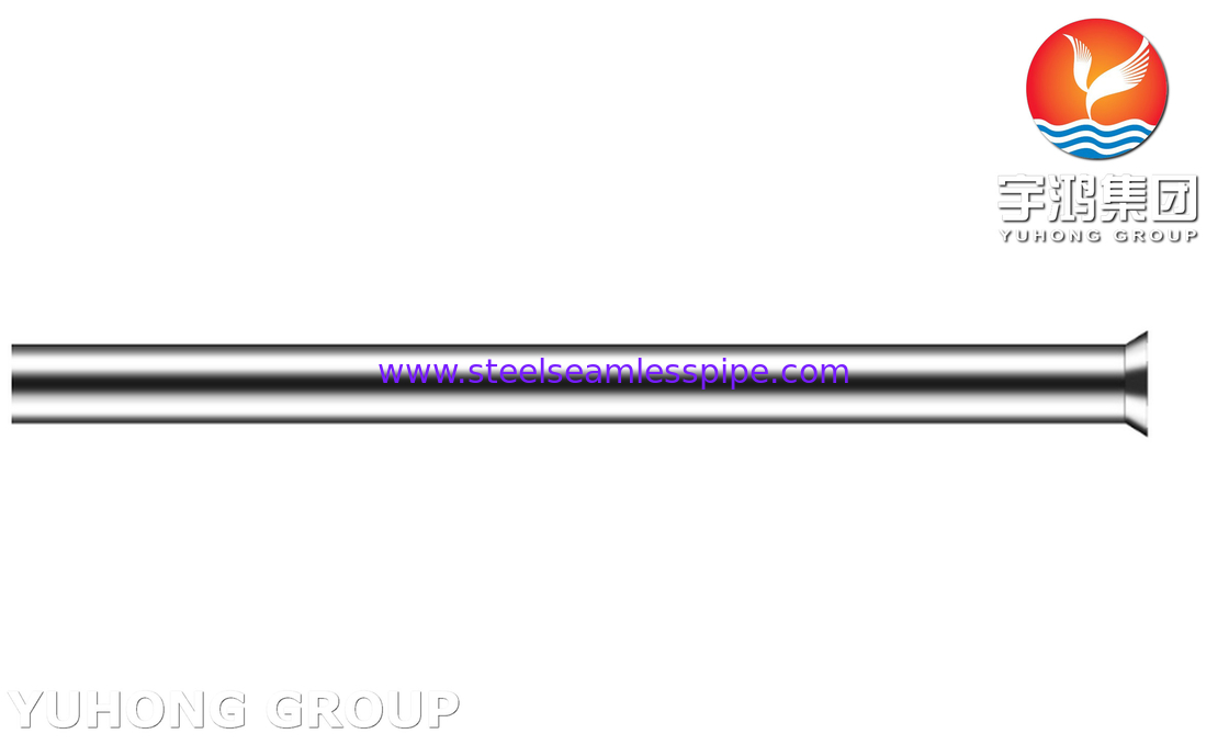 Precision Stainless Steel 304 316L Capillary Tube Disesuaikan Flared Tube Untuk Perangkat Medis