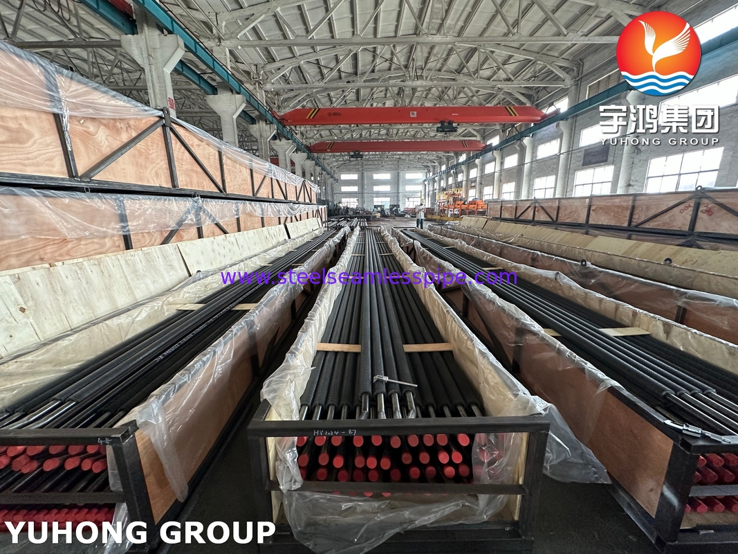 ASTM A213 T11 Tube Steel Alloy Seamless HFW Serrated Fin Tube Untuk Minyak Dan Rafineri
