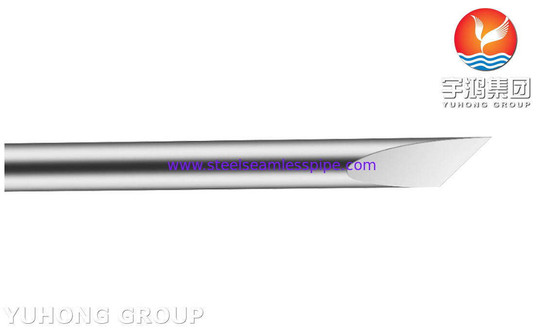Stainless Steel Bevelled Solid Core Needle Tube ISO9626 304 Lancet Darah Untuk Pengumpulan Sampel