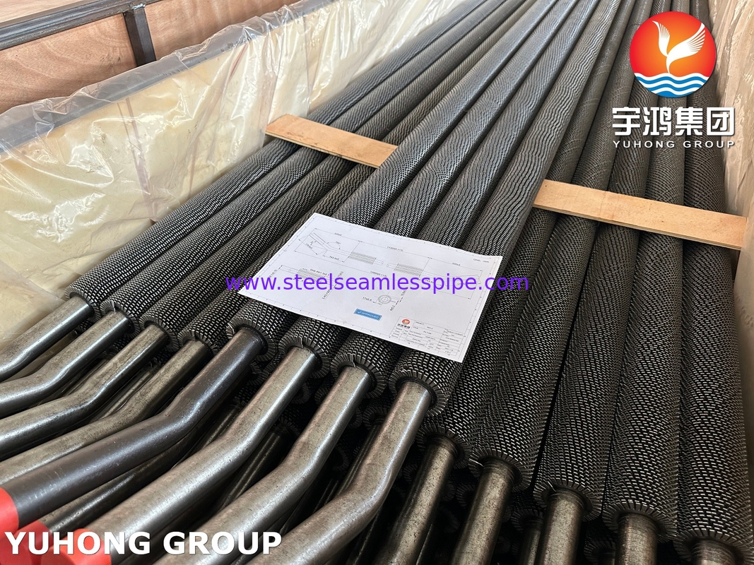 ASTM A213 T11 tabung tanpa sesam baja paduan tabung serrated HFW Fin untuk kilang