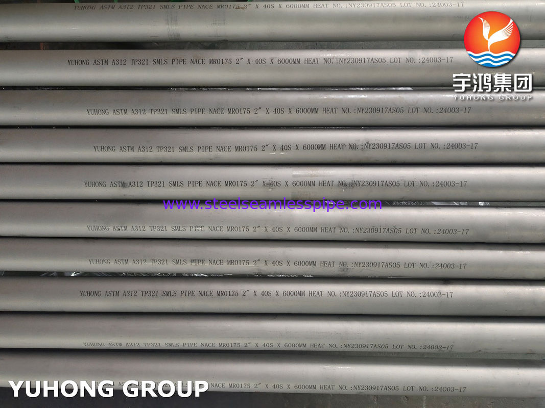 ASTM A312 TP321 Stainless Steel Seamless Pipe - Bright Annealed, untuk Industri Minyak & Gas
