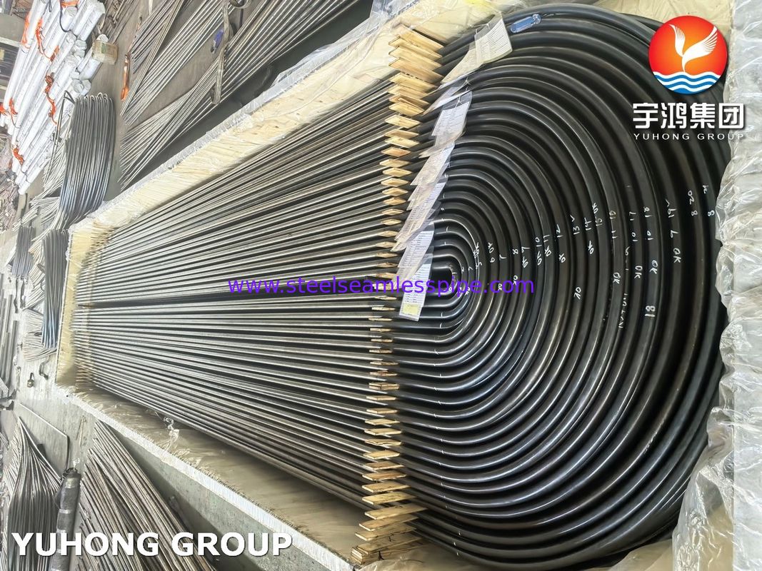 Penukar Panas Baja Tahan Karat Tabung U Bend A213/SA213 TP304L Annealed Terang BA Seamless Grade TP304L / UNS S30403
