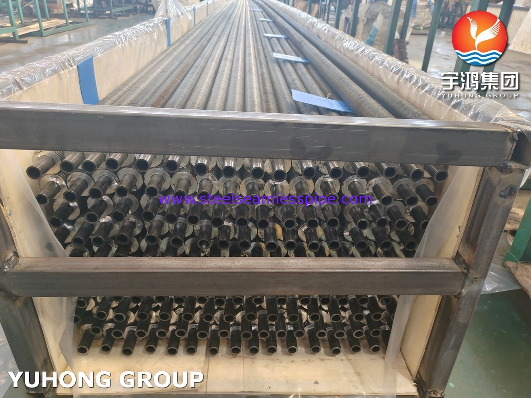 Karbon Steel ASTM A179 G Tipe Embedded Fin Tube Untuk Air Cooler