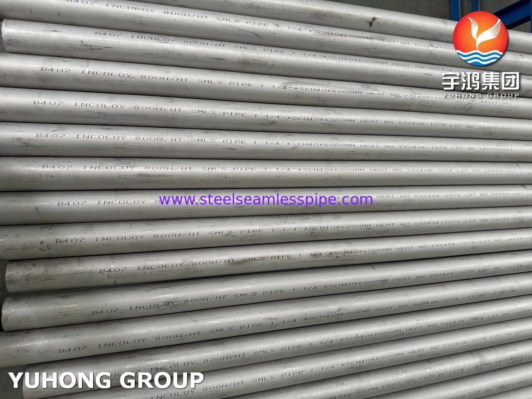 ASME SB407 UNS N08811 Tabung Mulus Paduan Nikel Besi Kromium untuk Pipa Industri Suhu Tinggi