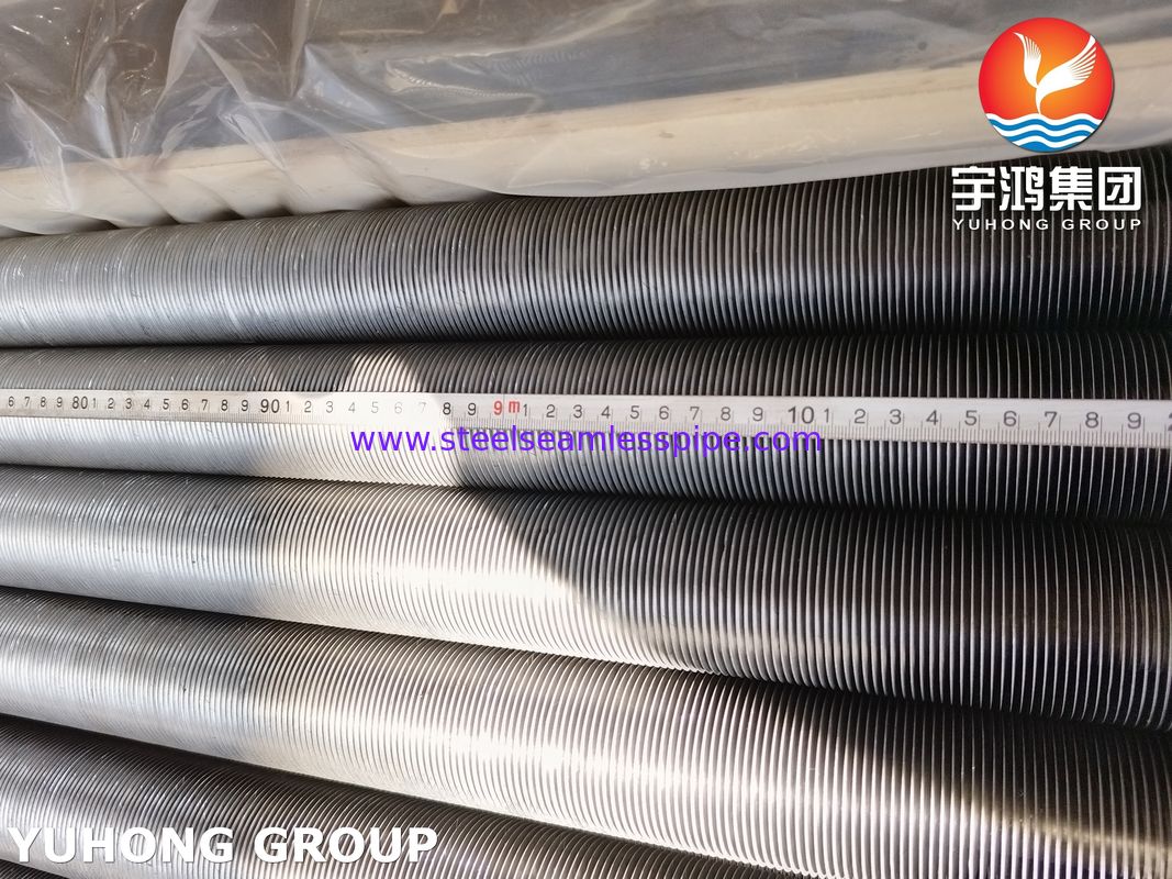 ASTM A213 T5 Tabung Fin Tipe G Tertanam Dengan Fin Baja Karbon Untuk Furance Heat Exchanger