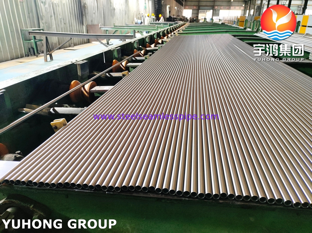 A268 TP410 Tabung tanpa jahitan Martensitic stainless steel, untuk pemanas ulang di pembangkit listrik tenaga panas